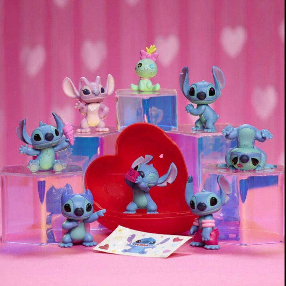 Disney Lilo & Stitch Mini Figures 2025 Heart Valentine Mystery Collectible NEW